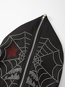 Sweats à capuche imprimés bouffants personnalisés avec fermeture éclair complète Impression 3D surdimensionnée pour hommes Respirant 100% coton Sweats à capuche et sweat-shirts pour hommes - Product Image 2