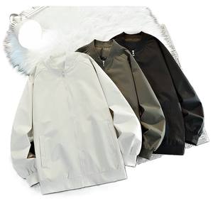 Vestes décontractées pour hommes à col montant coupe-vent, style pilote, printemps-automne, prix d'usine Chine Bangladesh, logo personnalisé OEM, broderie - Product Image 1