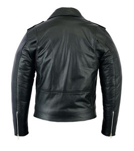 Vente en gros Veste en cuir personnalisée de haute qualité pour hommes Veste en cuir originale en peau de vache à manches longues disponible à un prix abordable - Product Image 3