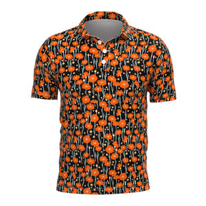Polo en coton de haute qualité pour hommes, respirant, à manches courtes, design personnalisé OEM, imprimé par sublimation, vente en gros différente - Product Image 3