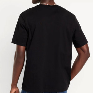 T-shirt ajusté à manches courtes, décontracté et basique, imprimé en sérigraphie personnalisée, haute qualité 100% coton biologique, T-shirts pour hommes - Product Image 2