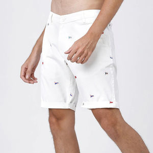 Shorts en maille respirants pour homme, imprimés par sublimation sur toute la surface, taille élastique avec poche, motif uni décontracté, design personnalisé - Product Image 5
