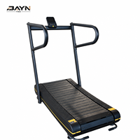Tapis de course incurvé BN à économie d'énergie et auto-alimenté, petite console pour salle de sport à domicile, centre d'entraînement premium