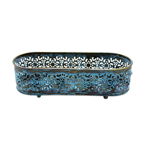 Newly Design Iron Metal Advent <b>Candle</b> Holder <b>Blue</b> Finished for Home & Christmas Party Lighting Decoration Wholesale Bulk - Product Image 1