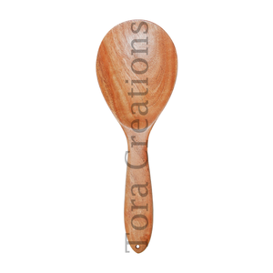 Cucharón ranurado de madera de neem hecho a mano sin químicos y seguro para alimentos para cocinar y servir utensilios de cocina multiusos - Product Image 4