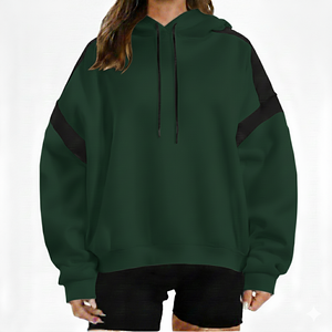 Sudaderas Extra Grandes de Color Sólido para Mujer, Transpirables, con Capucha, Logotipo Impreso en la Parte Delantera, Diseño Personalizado para Ropa Urbana, para Invierno y Actividades al Aire Libre - Product Image 1
