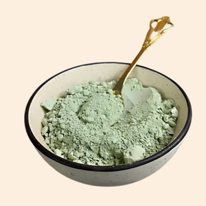จัดส่งฟรีดินเหนียวสีเขียวฝรั่งเศสเกรดเครื่องสำอาง | ฉลากส่วนตัว - Product Image 1