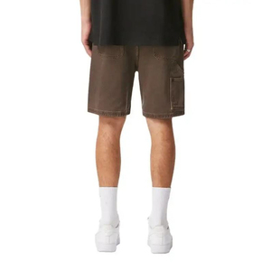 Venta al por mayor de pantalones cortos de mezclilla de color marrón por encargo Cargo de peso ligero superventas MOQ bajo personalizado en stock pantalones cortos de mezclilla para hombres - Product Image 6