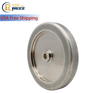 Outil de tournage sur bois 8 "Carbure <span class=keywords><strong>4</strong></span> en 1 Meule Cbn galvanisée Outils en acier à grande vitesse <span class=keywords><strong>Roue</strong></span> CBN - Product Image 1