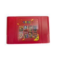 Cartouche de jeu de qualité supérieure Super 64 DIY 340 1 en matériau ABS certifiée RoHS pour 64, compatible avec les systèmes NTSC/PAL, fabriquée aux États-Unis