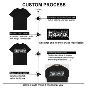 T-shirts surdimensionnés blancs pour hommes de haute qualité T-shirts tricotés unis personnalisés pour l'été en gros - Product Image 6