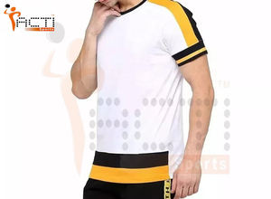 Dernier modèle T-shirt en coton pour homme de haute qualité, vêtements décontractés, couleur unie, séchage rapide, respirant, manches courtes, 220g à bas prix - Product Image 2