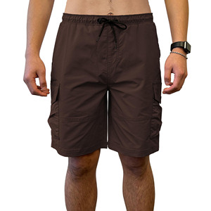 Vente en gros de shorts cargo personnalisés pour hommes avec ceinture élastique vêtements de rue pantalons de quart d'entraînement confortables et décontractés shorts d'été de gymnastique - Product Image 1