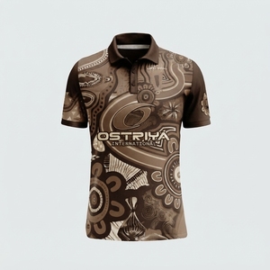 ผู้ผลิตมืออาชีพ เสื้อโปโลผู้ชายลายชนเผ่า สไตล์สตรีทแวร์ลำลอง ระบายอากาศได้ดี แห้งเร็ว ขายดี - Product Image 1