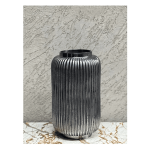 Jarrón de mesa de aluminio de calidad de diseño moderno de lujo, jarrón de flores de Metal para decoración del hogar de alto acabado - Product Image 1