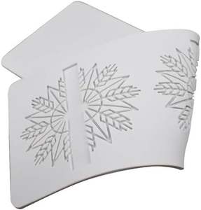 <span class=keywords><strong>Tacos</strong></span> de 3 agujeros, alfombrilla de encaje de silicona, hoja hueca, molde de caramelo, plantilla de decoración de pasteles, artesanía de azúcar, impresión, decoración de pasteles comestibles - Product Image 3