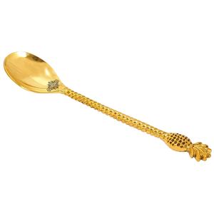 Cuillère à ananas élégante en or Design unique et élégant pour le service et la décoration Parfait pour les cadeaux et les repas - Product Image 1