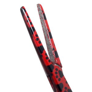 Fuente de alimentación Manual de 5,5 pulgadas, patrón de gato rojo, pinzas de bloqueo hemostáticas, instrumento curvo quirúrgico Dental para mosquitos - Product Image 4