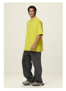 Camisetas de talla grande para hombre XS de estilo Vintage clásico para mujer, Jersey transpirable cómodo de punto personalizado de talla grande lavado frontal - Product Image 4