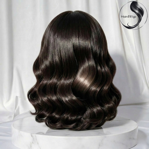 Peluca de Cabello Humano Virgen Brasileño con Ondas Naturales y Frente de Encaje - Product Image 2