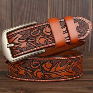 Accesorio de Moda Elegante para Cualquier Temporada, Cinturón de Cuero Genuino Hecho a Mano para un Aspecto Auténtico, Colores y Tamaños Personalizables - Product Image 1