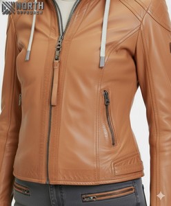 Chaquetas de piel auténtica totalmente personalizadas para mujer, hechas en Sialkot, Pakistán, chaqueta de piel personalizada para mujer - Product Image 5
