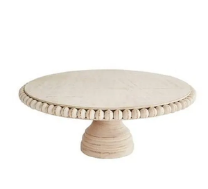 Support à gâteau en bois de haute qualité Design unique Design imprimé Forme ronde Ferme rustique acacia Support à gâteau en bois - Product Image 5