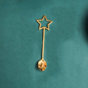 Cuillère à café étoile en métal de haute qualité avec poignée cuillère à remuer but cadeau à bas prix - Product Image 3