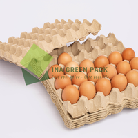 Meilleur prix pour le plateau de cartons d'oeufs utilisant comme livraison d'emballage pour la logistique 100% matériaux recyclés en vrac plateau d'oeufs bon marché 30 cellules