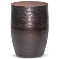 Table d'appoint personnalisée avec de longues pattes de cheval, finition en laiton antique, accessoires pour salon et salle de séjour