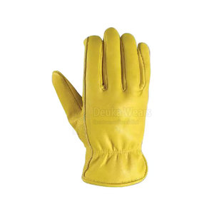 Gants de protection pour conducteur à doigts entiers, taille personnalisée, faible MOQ, avec manchette élastique, en cuir personnalisé, gants de travail de sécurité - Product Image 3