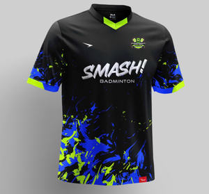 เสื้อยืดแขนสั้นของผู้ชายใส่สบายทันสมัยวัสดุระบายอากาศยืดได้4Way มากดีไซน์เรียบง่ายผ้าไหมแบดมินตันสกรีน - Product Image 6