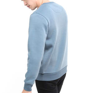 เสื้อกันหนาวคอกลมผ้าฟลีซสำหรับผู้ชาย, เสื้อกันหนาวคอกลมผ้าคอตตอนเนื้อนุ่มพิเศษสวมใส่สบายน้ำหนักเบาสวมใส่ได้ทุกฤดู - Product Image 5