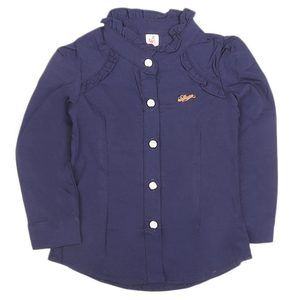 Camisa de Manga Larga para Niñas - Azul Marino - Product Image 1