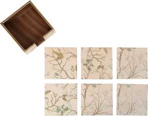 ถาดรองแก้วไม้ MDF ดีไซน์แบบฝังทำจากเรซินใช้ในครัวและบนโต๊ะ - Product Image 2