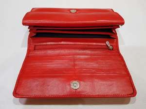 Portefeuille à trois volets en cuir de vachette pour homme Sac à main protégé pour homme avec doublure Sac à main en cuir pour femme - Product Image 6