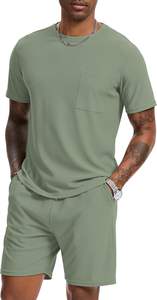 Wholesale Summer New Men Casual <b>Shorts</b> Sets Men 2 Piece Outfits <b>Button</b> <b>up</b> ShirtShort <b>Sleeve</b> and Drawstring <b>Shorts</b> for Men - Product Image 5
