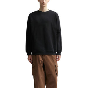 <b>Sweater</b> Hoodies Customized Men's Crewneck Sweatshirt Heavy Weight 300GSM Cotton Custom Logo Plain Pullover OEM Service Man Hoody - Product Image 4