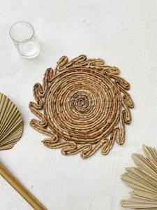 Manteles individuales de jacinto de agua inspirados en el sol Productos ecológicos Hecho en Vietnam Decoración de mesa Mantel individual tejido al por mayor - Product Image 4