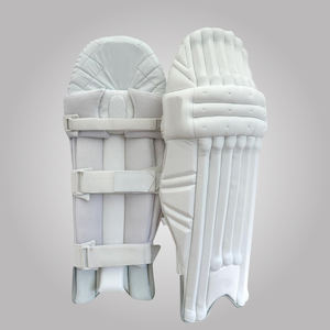 Lightweight Pakistani Custom Cricket Batting Pads Whole White Plain Internal Padding Protective Gear with Your Logo & Color - Product Image 1