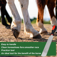 Nouveauté lime fer à cheval manche en caoutchouc râpe à sabot double face outils de maréchal-ferrant Instruments vétérinaires râpe à sabot coupe