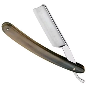 Maquinilla de afeitar recta plegable de gran venta 2024, borde de peluquero de acero duradero con soporte para cuchillo para afeitado facial y corporal - Product Image 5