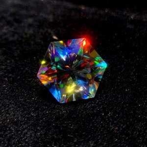 Mente que sopla forma piedra preciosa de cuarzo místico Multi fuego piedra preciosa de cuarzo místico cuarzo suelto para la fabricación de joyas tamaño de elección múltiple - Product Image 4