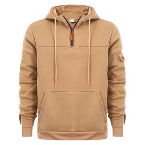 Sweat-shirt à capuche pour homme le plus vendu, vente en gros, sport, décontracté, col zippé, 100% polyester pour l'automne - Product Image 1