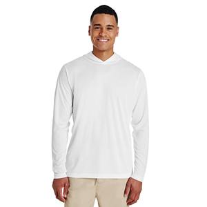 เสื้อยืดแขนยาวมีฮู้ดเสื้อยืดผ้าแคนวาสที่มีน้ำหนักเบาเสื้อยืดผ้าแคนวาสมีฮู้ดที่มีน้ำหนักเบา - Product Image 3