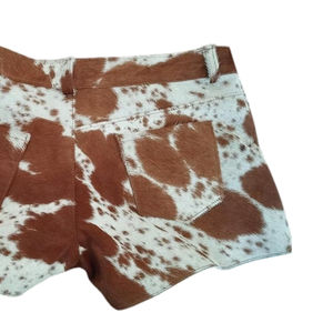 Nouveauté, shorts en cuir de vache pour homme, faciles à porter, coupe ample, vente directe d'usine, prix bas, vêtements décontractés, shorts en cuir de vache teints en uni - Product Image 5