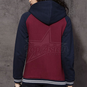 Sweat à capuche respirant pour femmes Sweat à capuche à fermeture éclair complet Tissu en coton respirant Personnalisable pour les marques ou les événements - Product Image 2