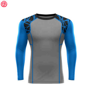 Vente chaude Rush Guard Hommes Taille Personnalisée Confortable Compression Fitness Rash Guard À Manches Longues Hommes Compression Rash Guard - Product Image 1