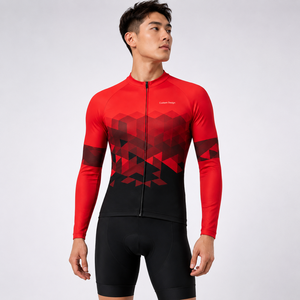 Maillots de cyclisme personnalisés à séchage rapide avec impression par sublimation, unisexes, avec votre propre logo imprimé directement sur du nylon/spandex/polyester - Product Image 3