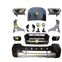 Upgrade Bodykit Bumper Ranger T6 2012-2015 ke Ranger T8 2019 Facelift Termasuk Kap Mesin, Fender, Lampu Depan, dan Flare